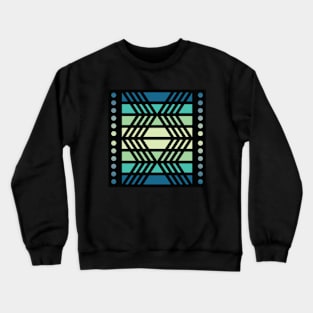 “Dimensional Funk” - V.3 Blue/Green - (Geometric Art) (Dimensions) - Doc Labs Crewneck Sweatshirt